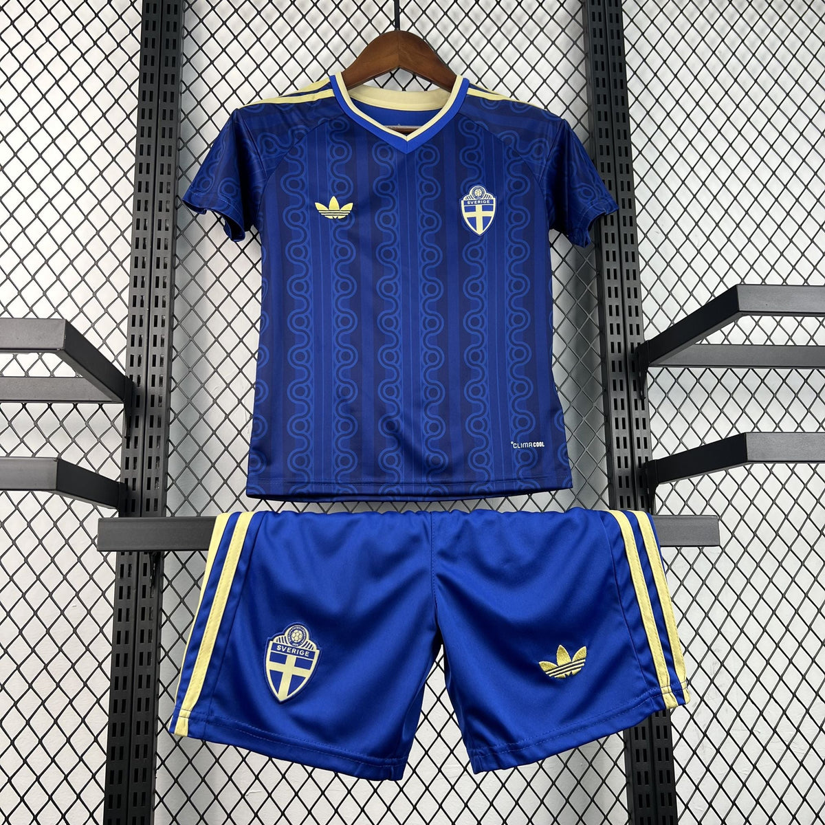 2026 Sweden Away World Cup Football Jersey Kids Size