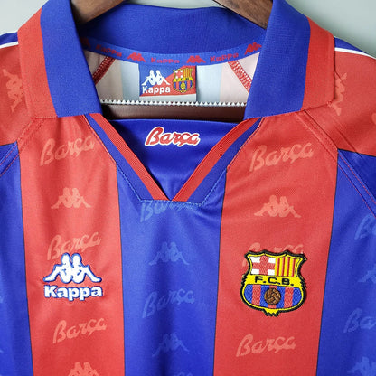Retro Barcelona Football Shirt Home 1995/1997