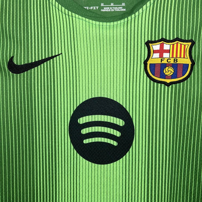 2025/2026 Kids Size Barcelona Green Goalkeeper Football Kit