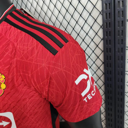 2023/2024 Manchester United Home Soccer JerseyPlayer Version