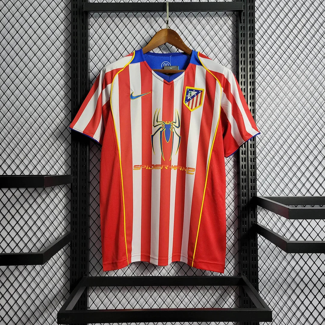 2004/2005 Retro Atletico Madrid Home Soccer Jersey