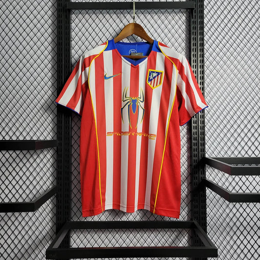 2004/2005 Retro Atletico Madrid Home Soccer Jersey