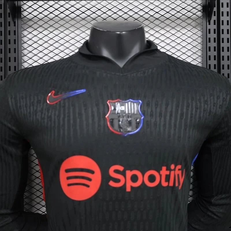 2024/2025 Long Sleeve Player Version Barcelona Away Jersey
