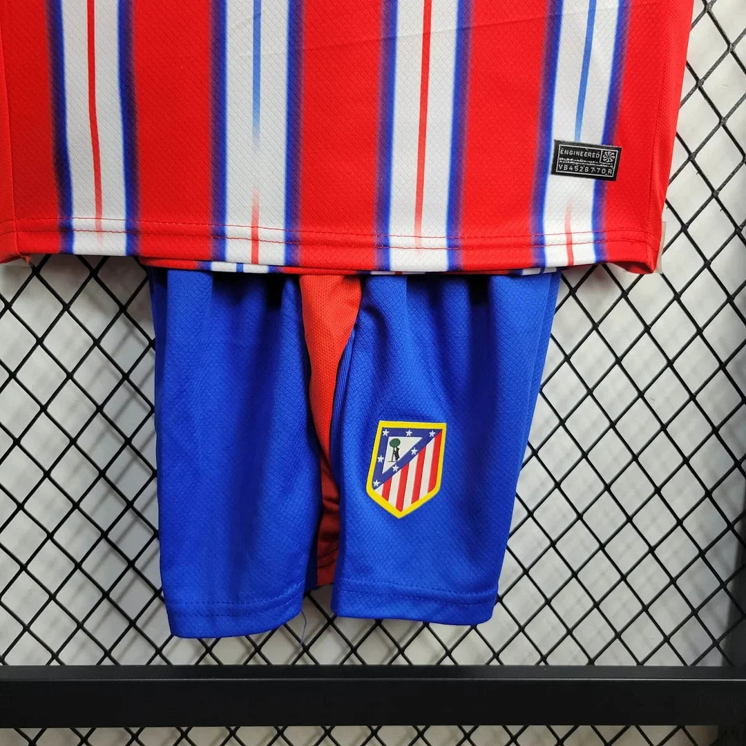 2024/2025 Atletico Madrid Home Football Shirt Kids Size 1:1 Thai Quality
