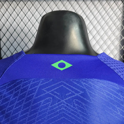 2022 World Cup Brazil Away Soccer Jersey - Player Version