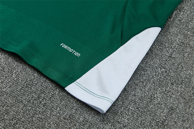 2026/2027 Italy Blue Half Zipper Green Tracksuit