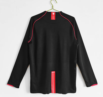 2007/2008 Retro Manchester United long Sleeve Soccer Jersey Third Away