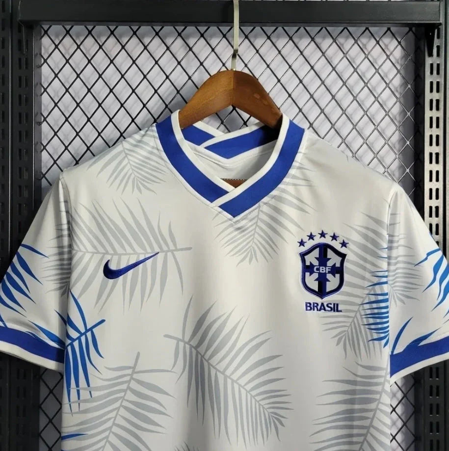 2022 Brazil Blue Beach Football Jersey