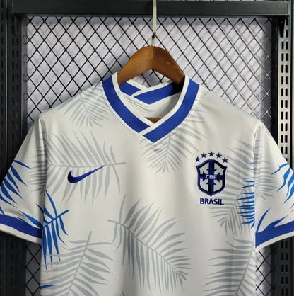 2022 Brazil Blue Beach Football Jersey