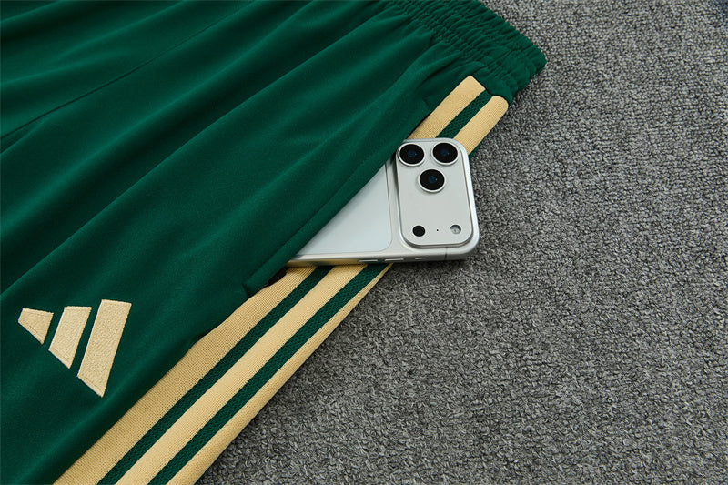 2026/2027 Italy Blue Half Zipper Green Tracksuit