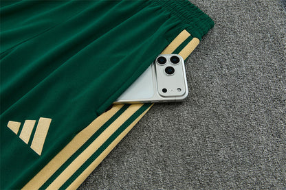 2026/2027 Italy Blue Half Zipper Green Tracksuit