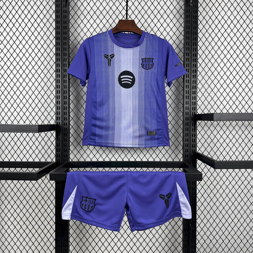 2025/2026 Kids Size Barcelona Purple Goalkeeper Football Kit