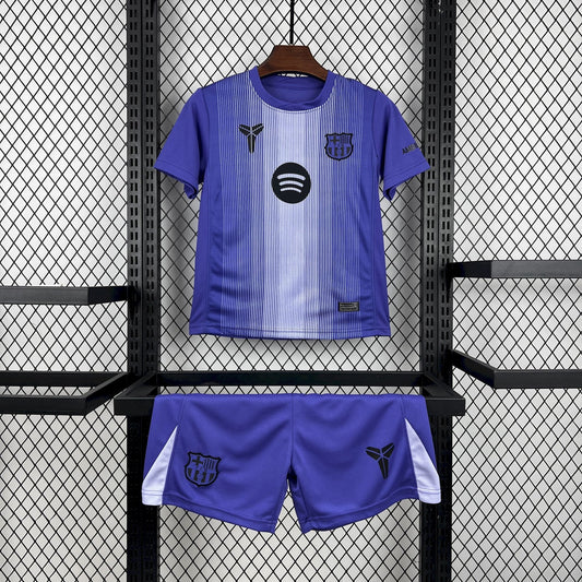 2025/2026 Kids Size Barcelona Purple Goalkeeper Football Kit