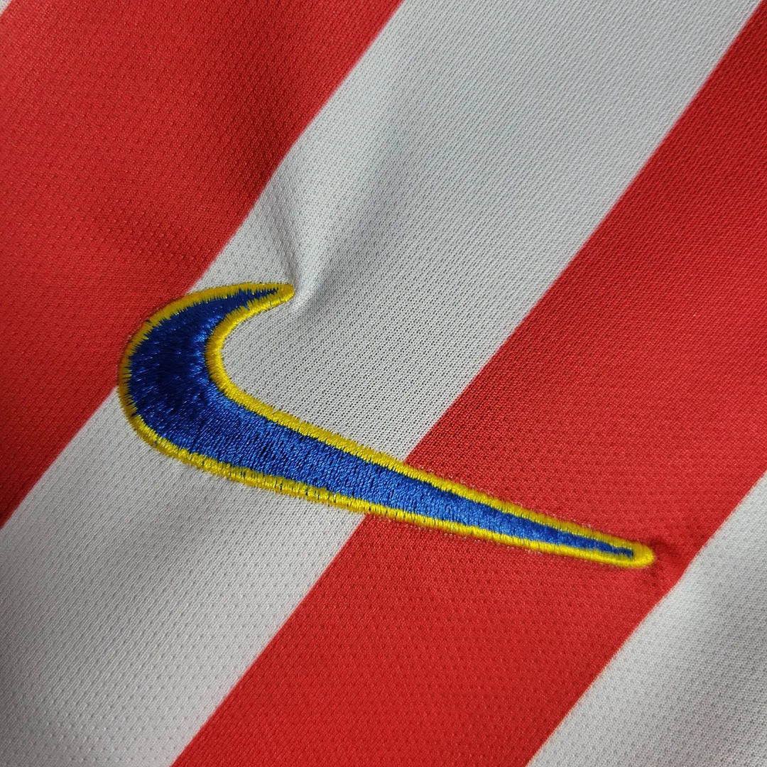 2004/2005 Retro Atletico Madrid Home Soccer Jersey