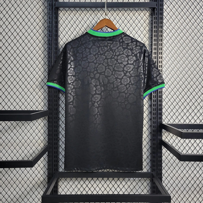Brazil 2024 Black Leopard Special Edition Football Shirt