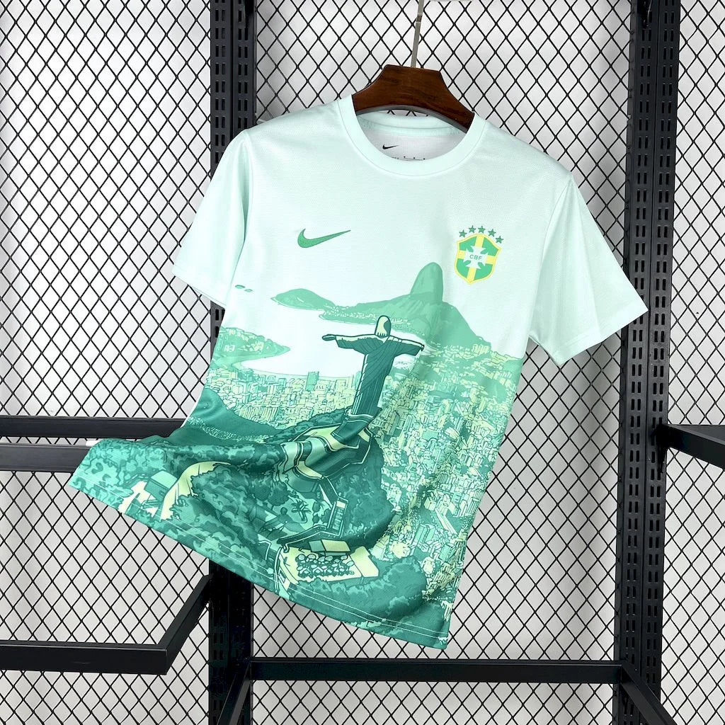 2026 Brazil Green Rio Special Edition Football Shirt