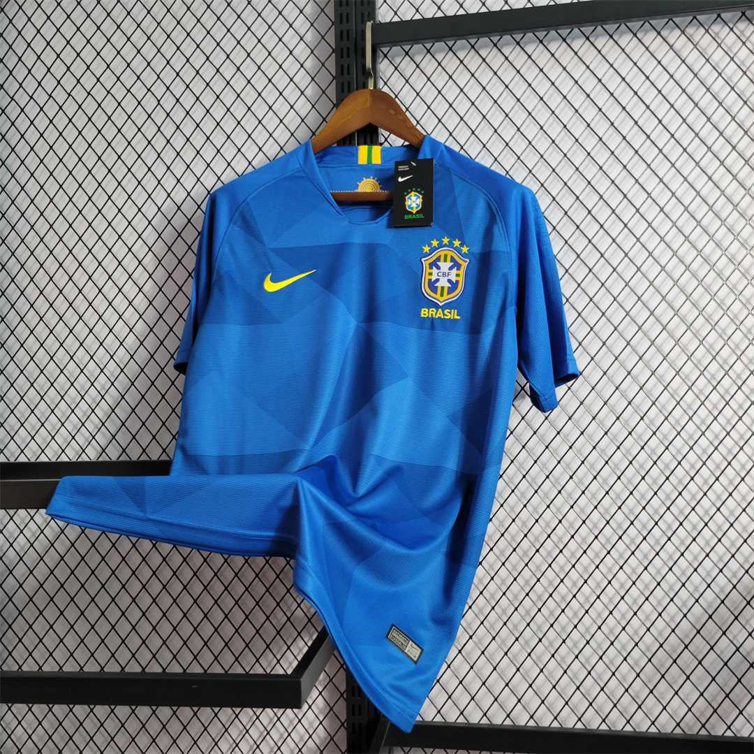 2018 Retro Brazil Football Jersey Away