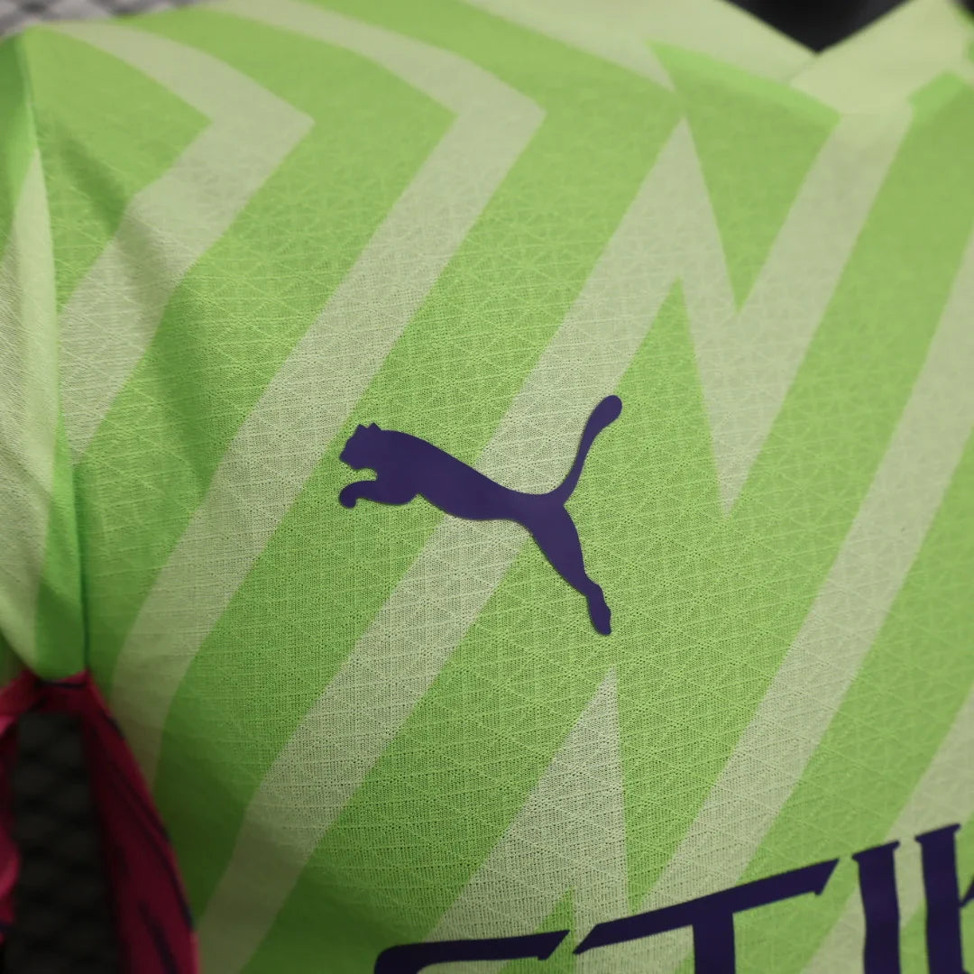 2023/2024 Manchester City Goalkeeper Green Football ShirtPlayer Version