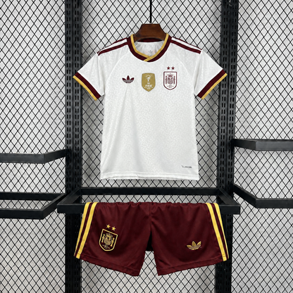 2026 2 Stars Spain Away World Cup Football Shirt Kids Size