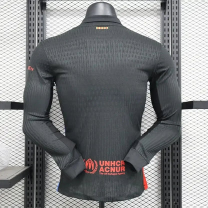2024/2025 Long Sleeve Player Version Barcelona Away Jersey
