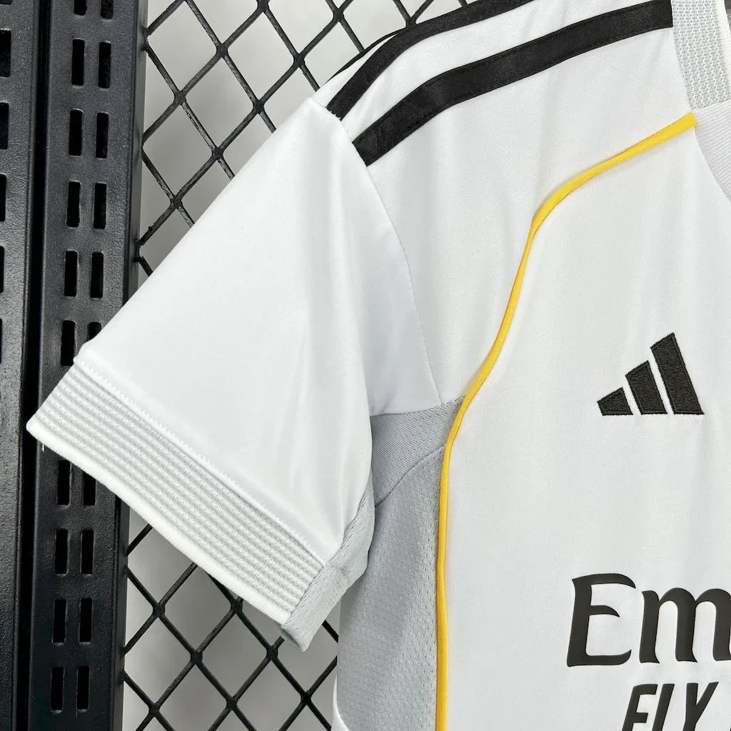 2025/2026 Real Madrid Home Football Shirt Kids Size