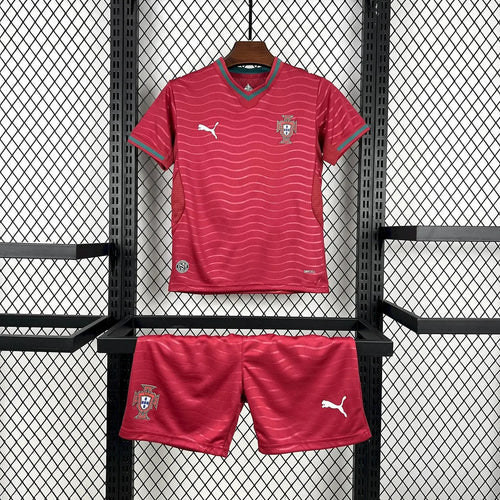 2026 Portugal World Cup Home Football Shirt Kids Size