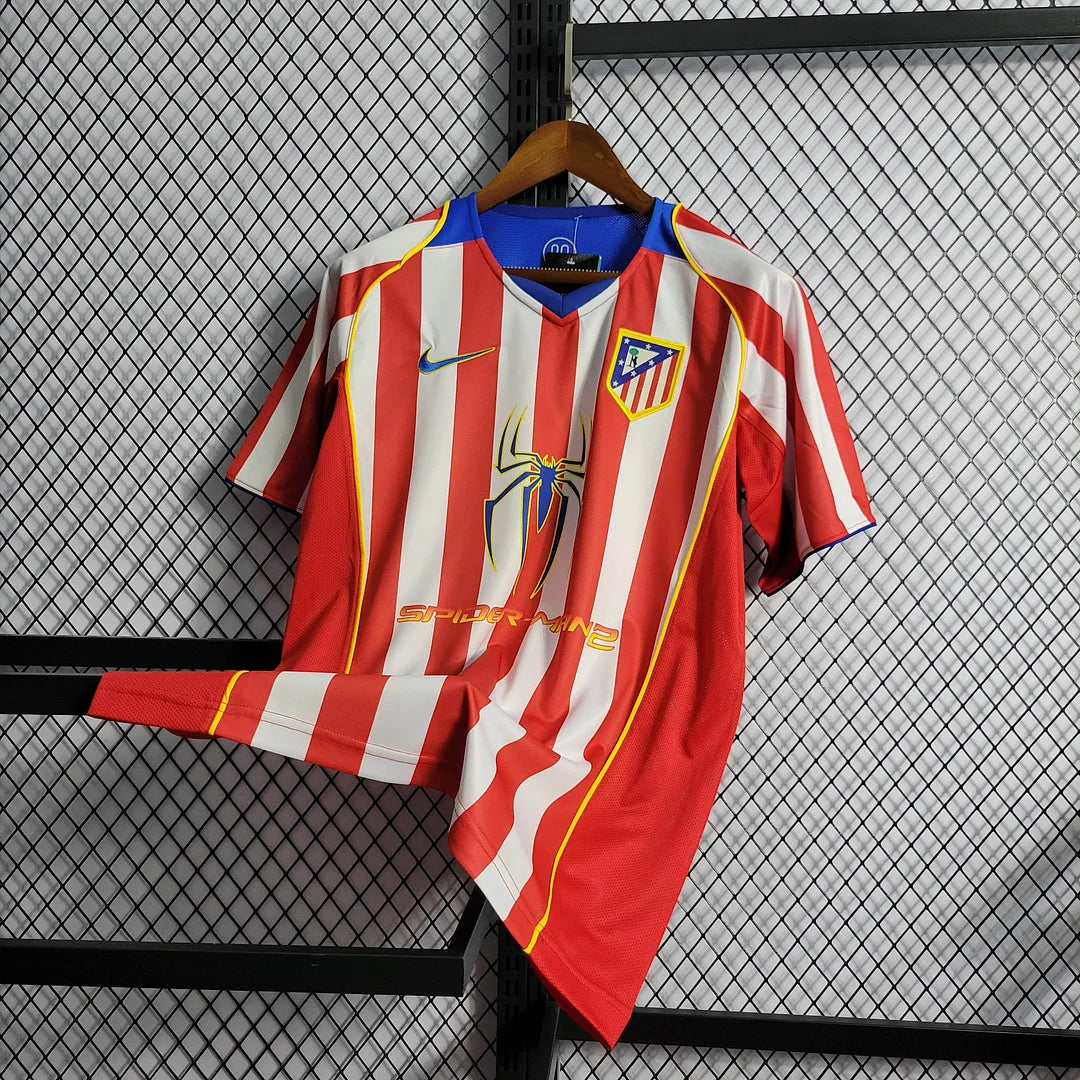 2004/2005 Retro Atletico Madrid Home Soccer Jersey