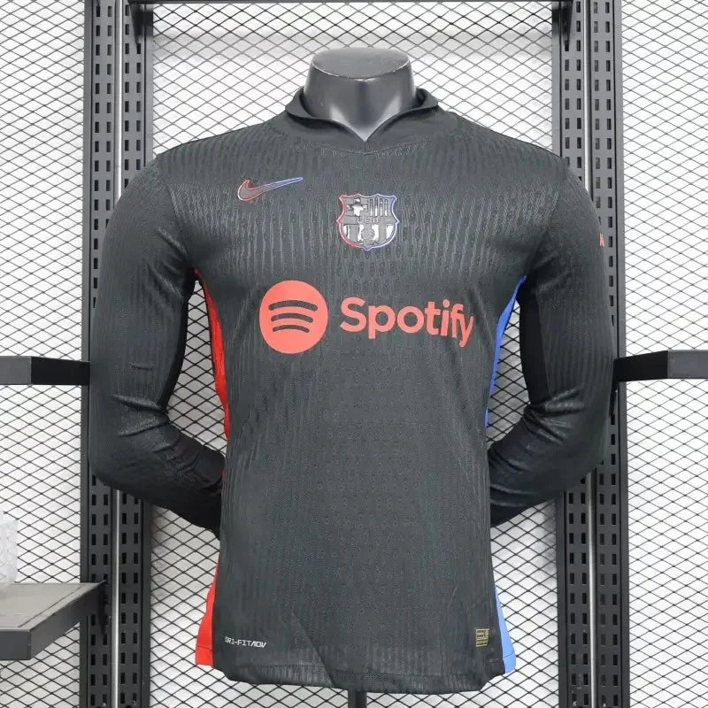2024/2025 Long Sleeve Player Version Barcelona Away Jersey