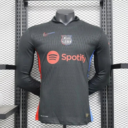 2024/2025 Long Sleeve Player Version Barcelona Away Jersey
