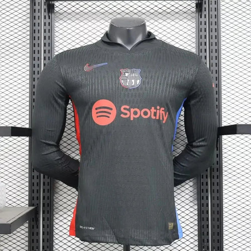 2024/2025 Long Sleeve Player Version Barcelona Away Jersey