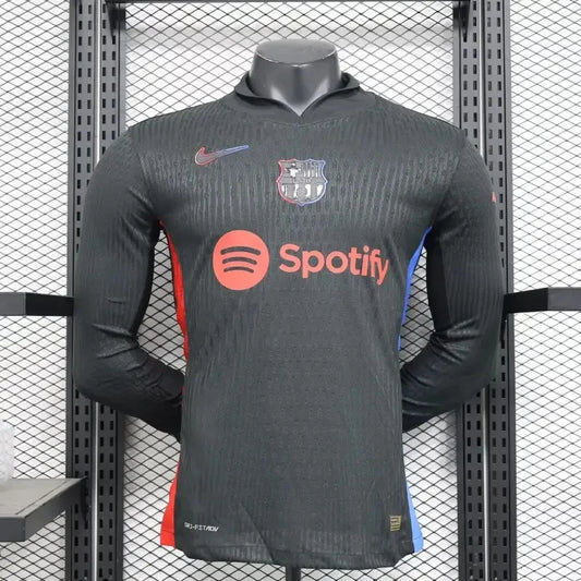 2024/2025 Long Sleeve Player Version Barcelona Away Jersey