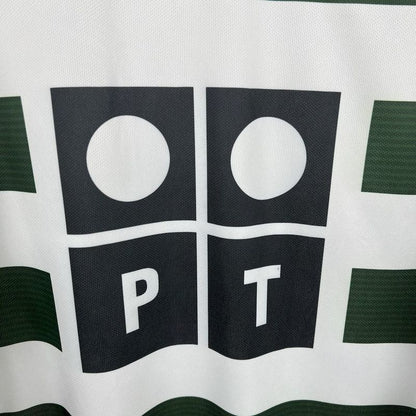 2001/2003 Retro Long Sleeve Sporting Lisbon Home Football Shirt