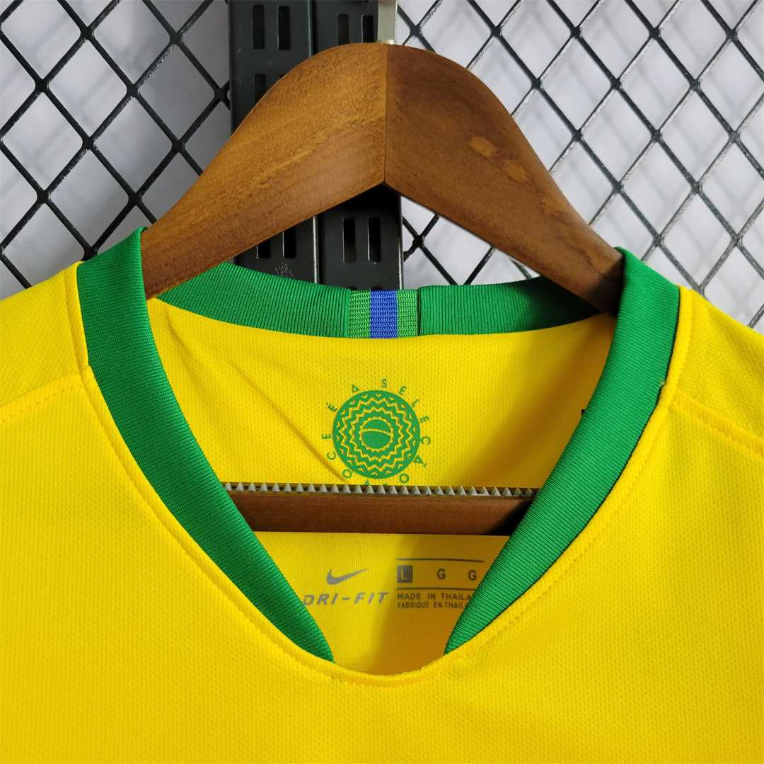 2018 Retro Brazil Football Jersey Home