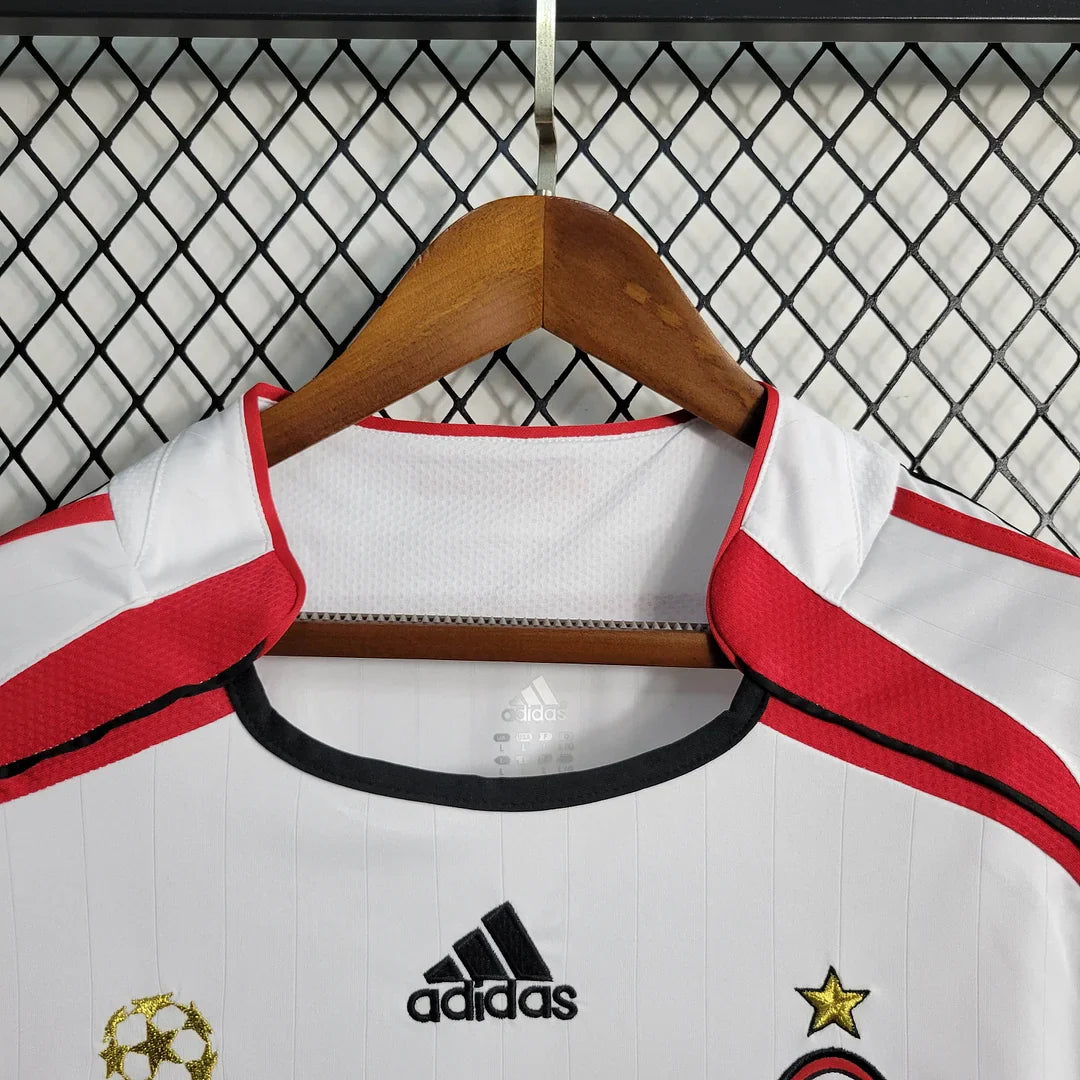 2006/2007 Retro Long Sleeve AC Milan Away Football Shirt