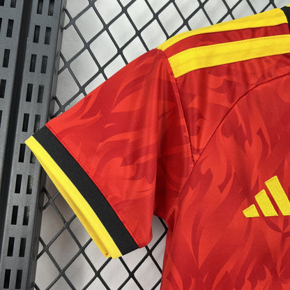 2026 Belgium Home World Cup Football Shirt Kids Size