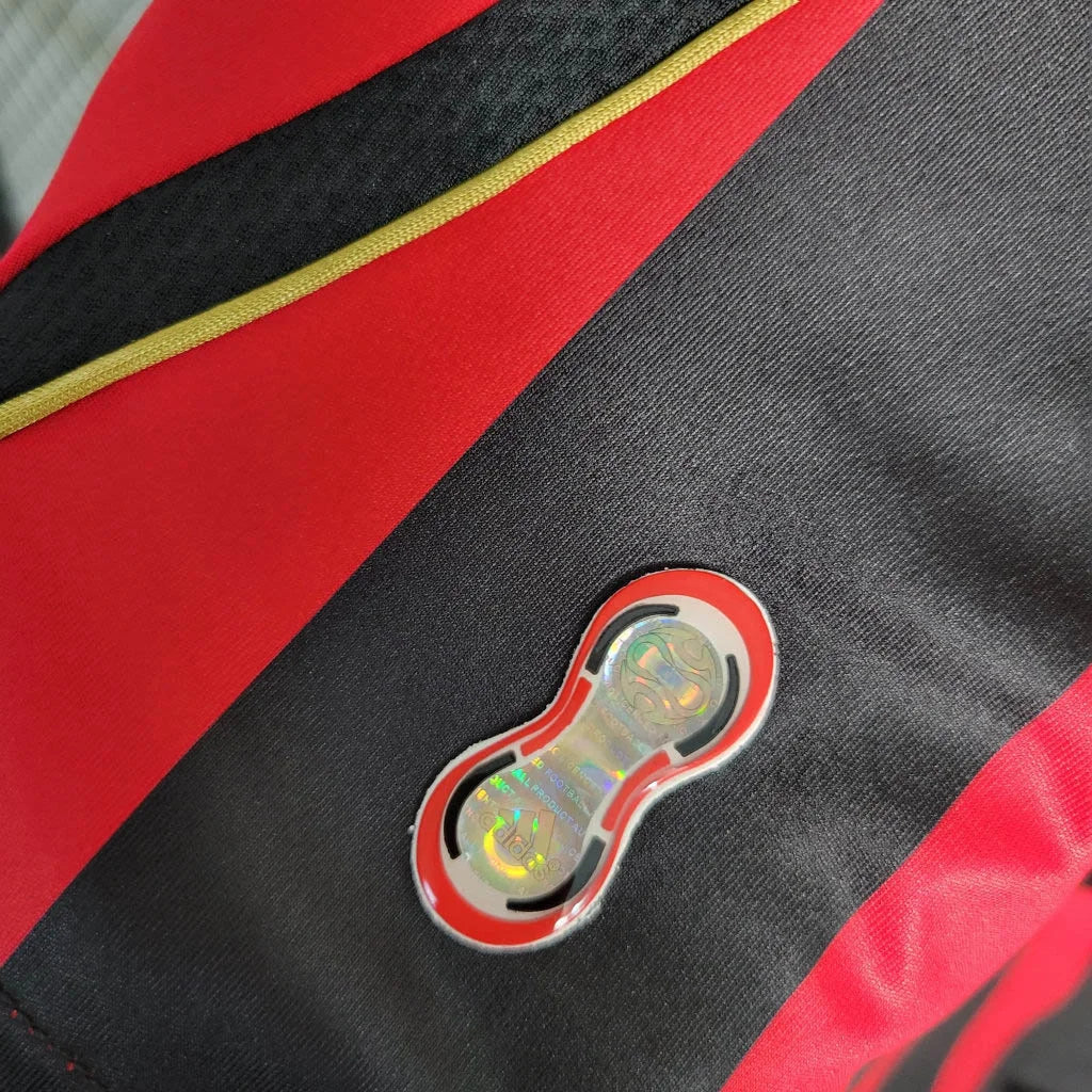 2006/2007 Retro Long Sleeve AC Milan Home Football Shirt