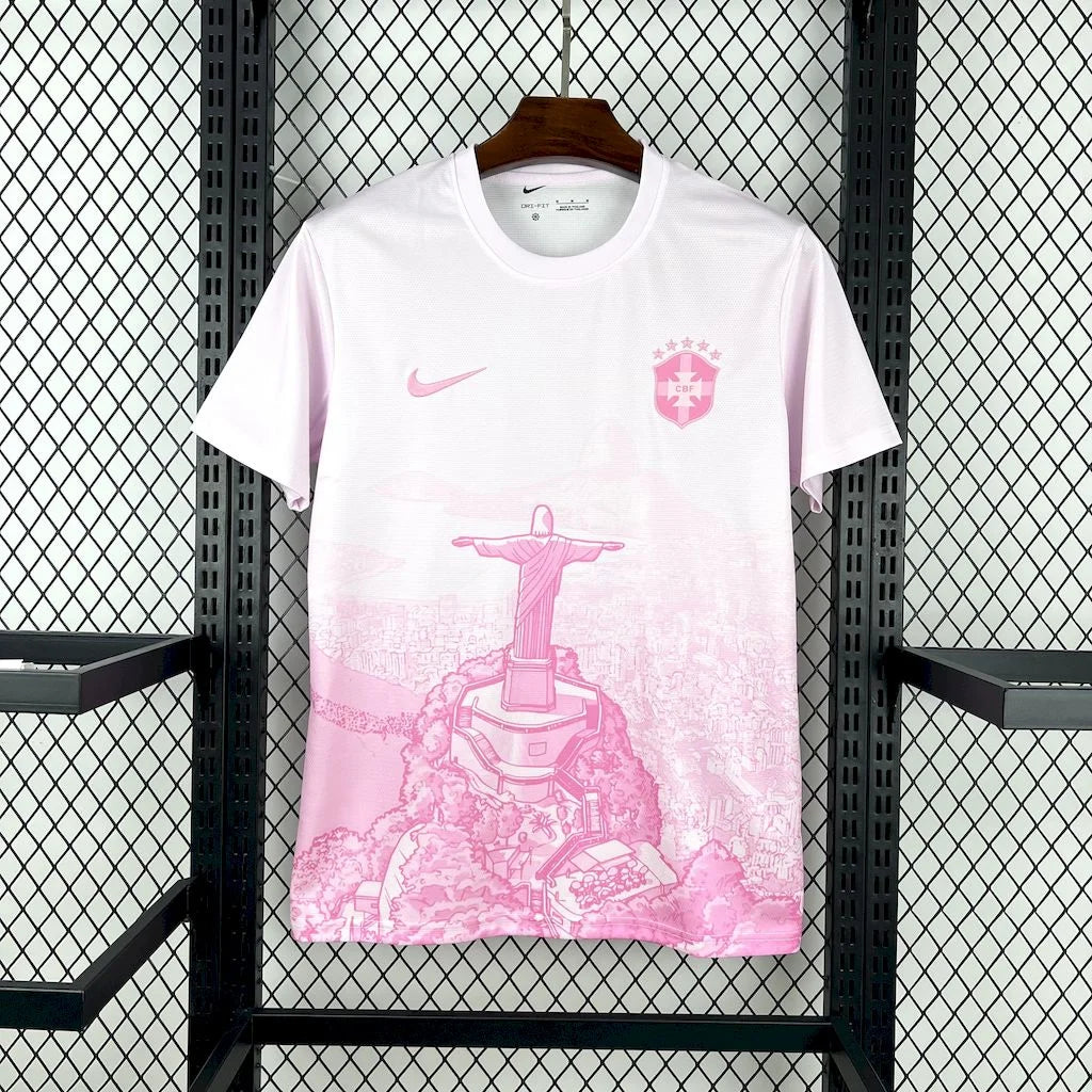 2026 Brazil Special Edition Pink Rio Football Shirt