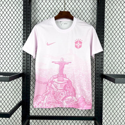 2026 Brazil Special Edition Pink Rio Football Shirt