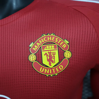2024/2025 Long Sleeve Player Version Manchester United Home Football Shirt