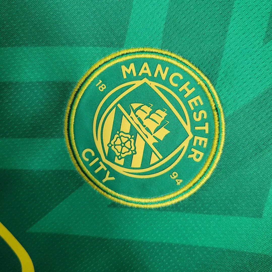 2023/2024 Manchester City Goalkeeper Green Football Shirt
