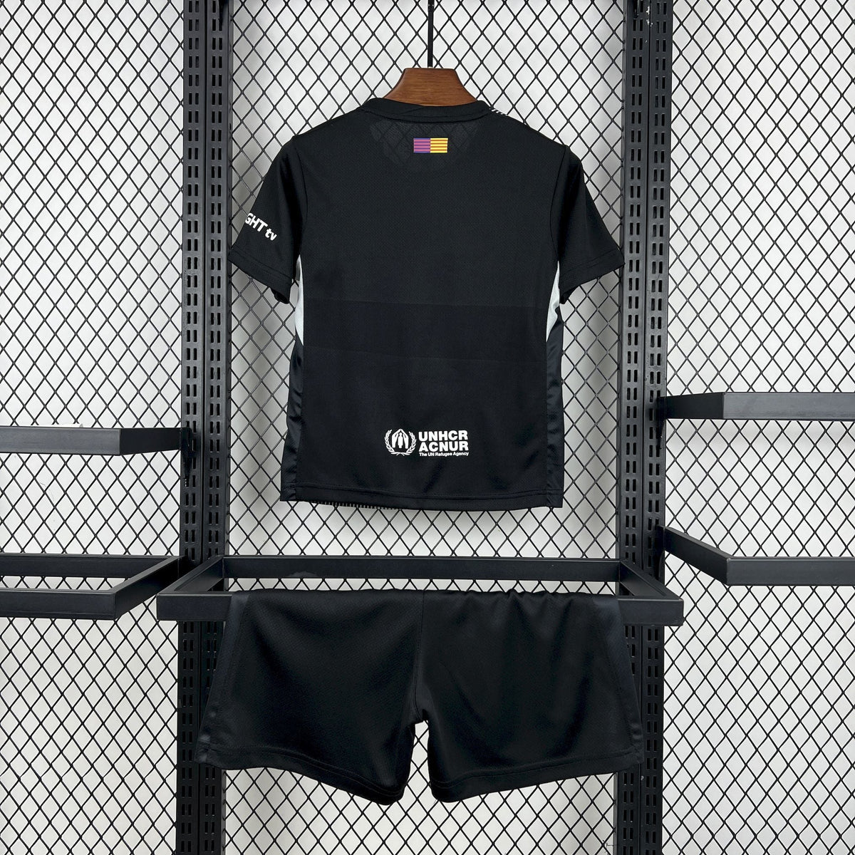 2025/2026 Kids Size Barcelona Black Goalkeeper Football Kit