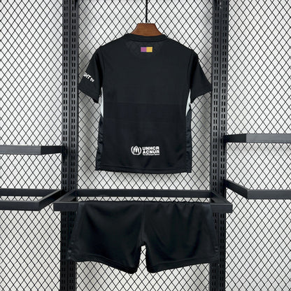 2025/2026 Kids Size Barcelona Black Goalkeeper Football Kit
