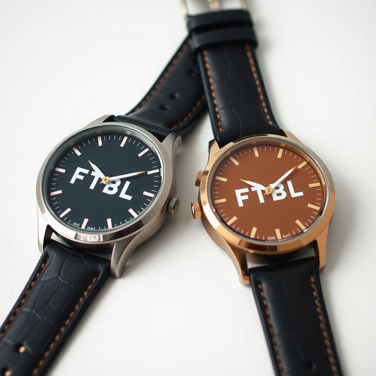 Ftbl Watch Black Leather